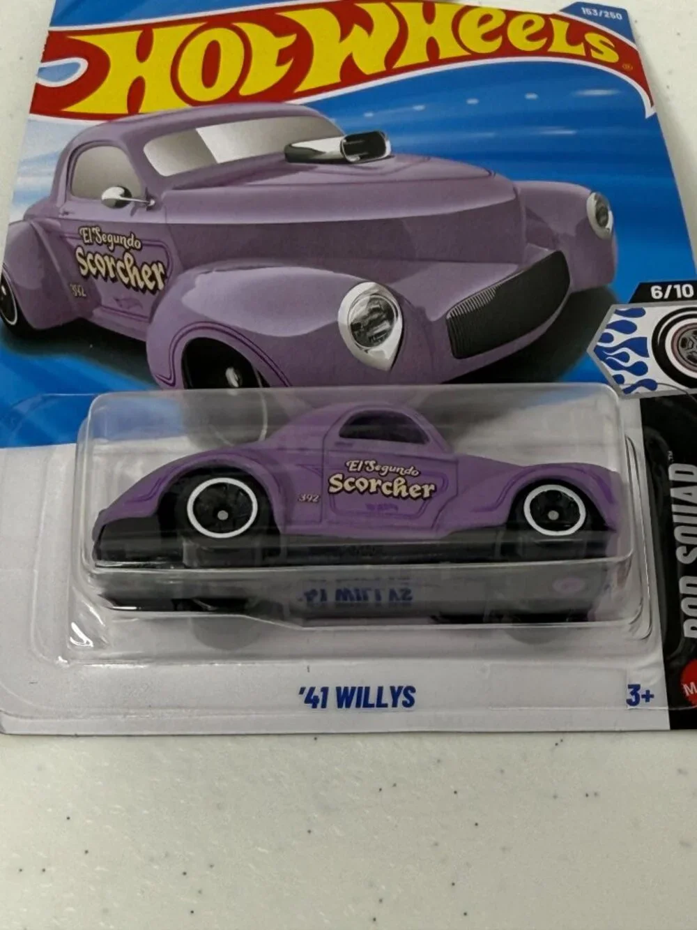 Hot Wheels 41 Willys Purple Rod Squad 153/250 2026 New